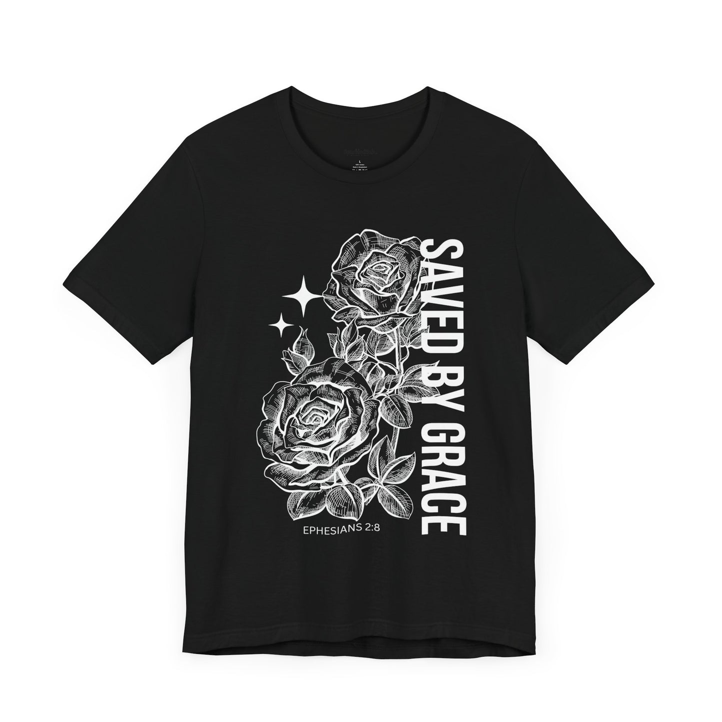 Mens Saved By Grace T-shirt - Gifts for Christian Boys - Men's Faith T-Shirts