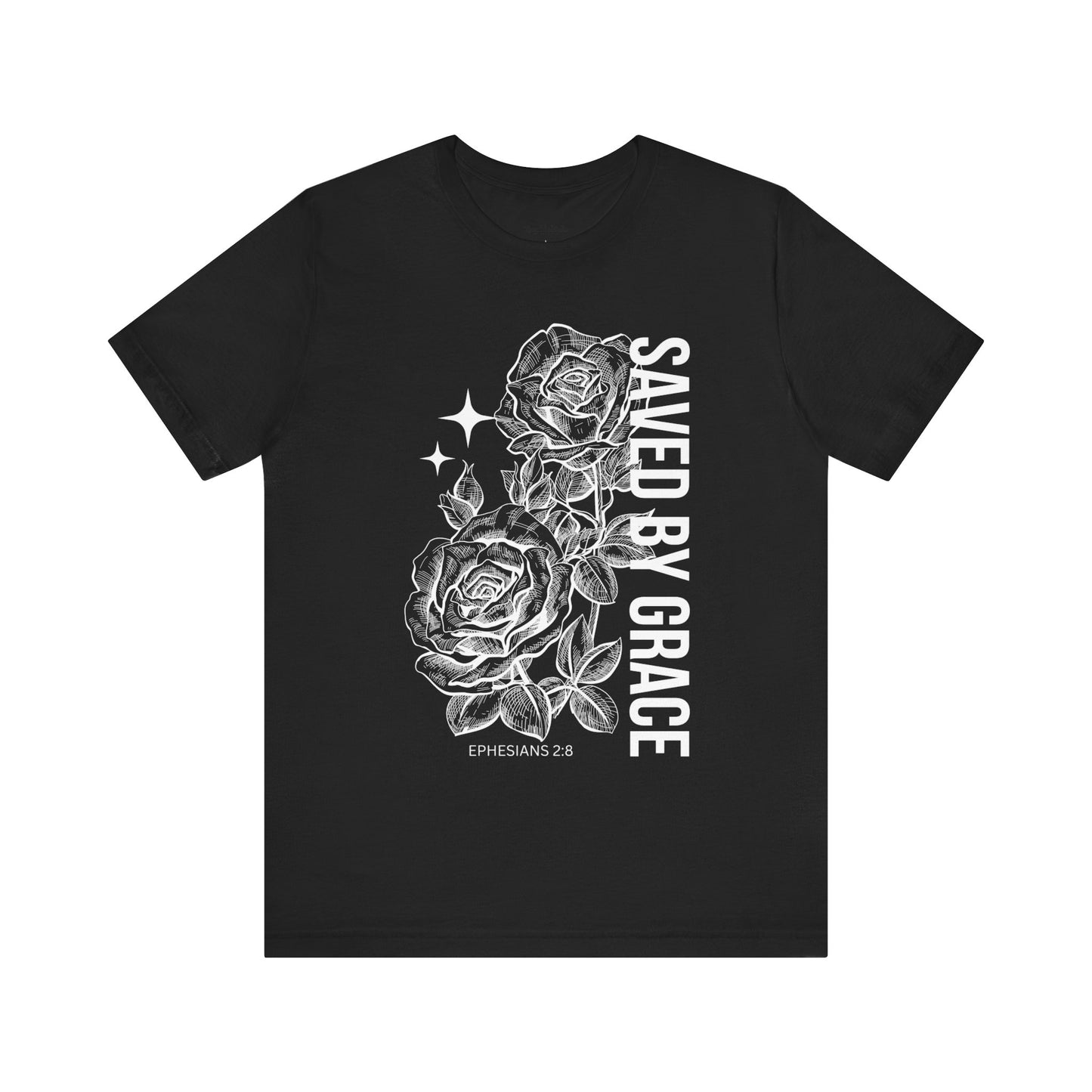 Mens Saved By Grace T-shirt - Gifts for Christian Boys - Men's Faith T-Shirts
