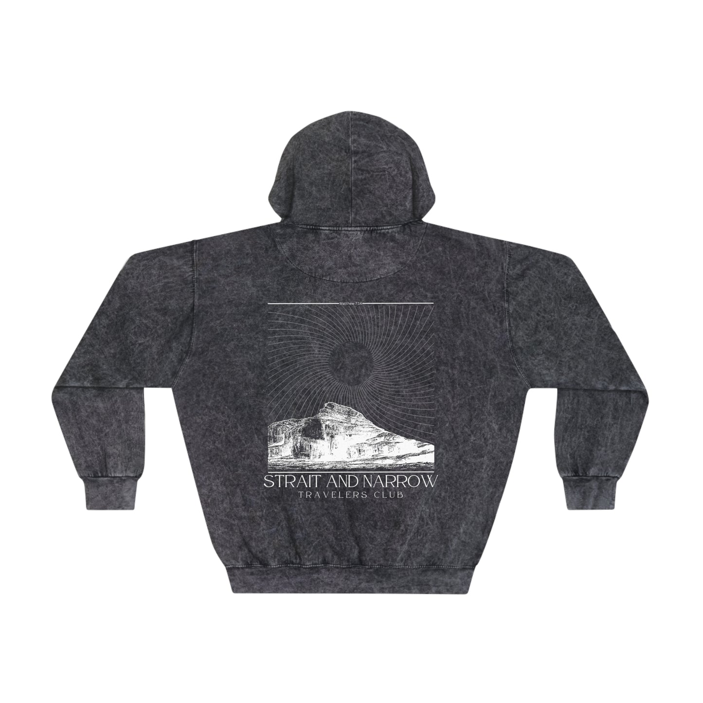 Premium Strait and Narrow Travelers Club (Matthew 7:14) Christian Hoodies - Trendy Christian Hoodies and Gifts for Men