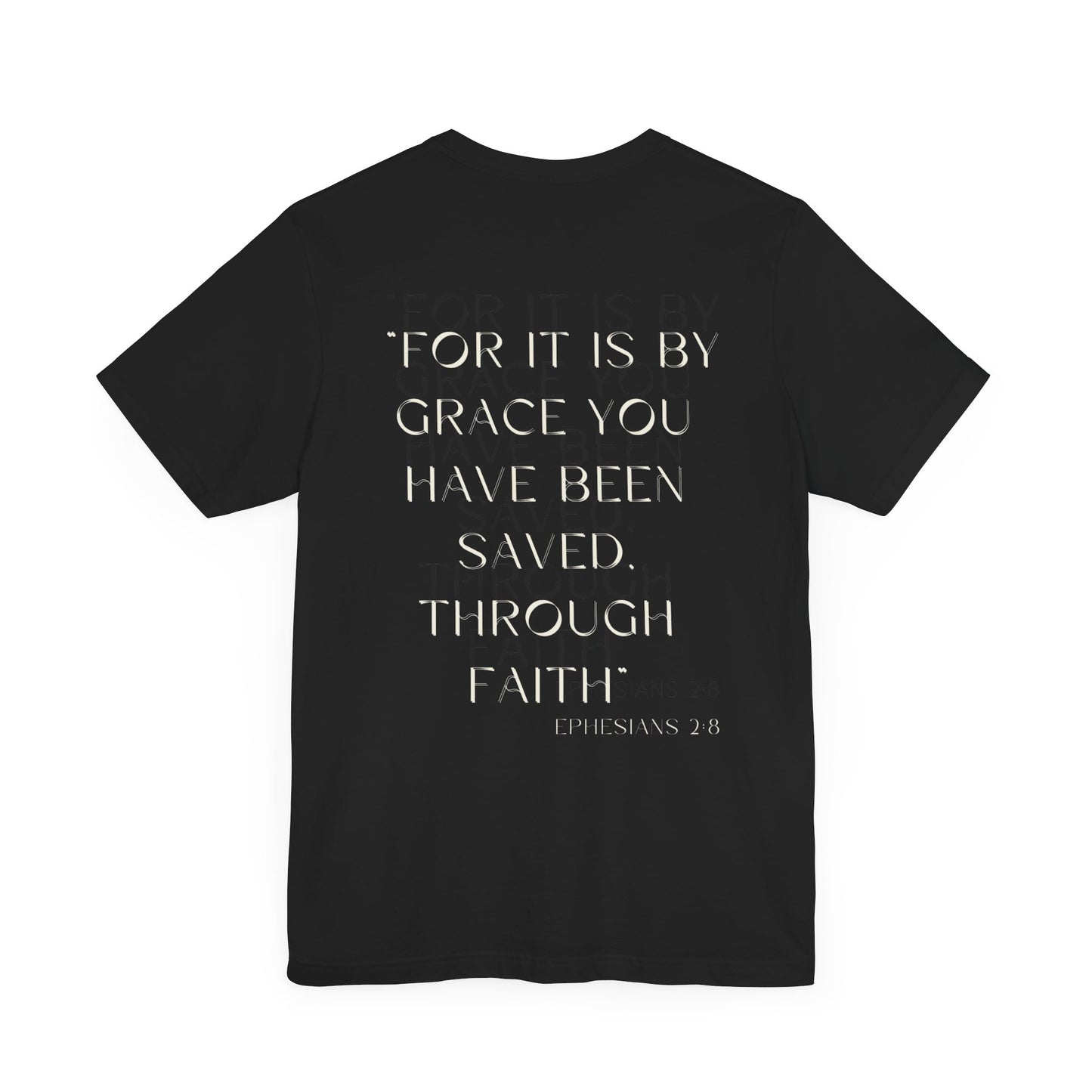 Mens Saved By Grace T-shirt - Gifts for Christian Boys - Men's Faith T-Shirts