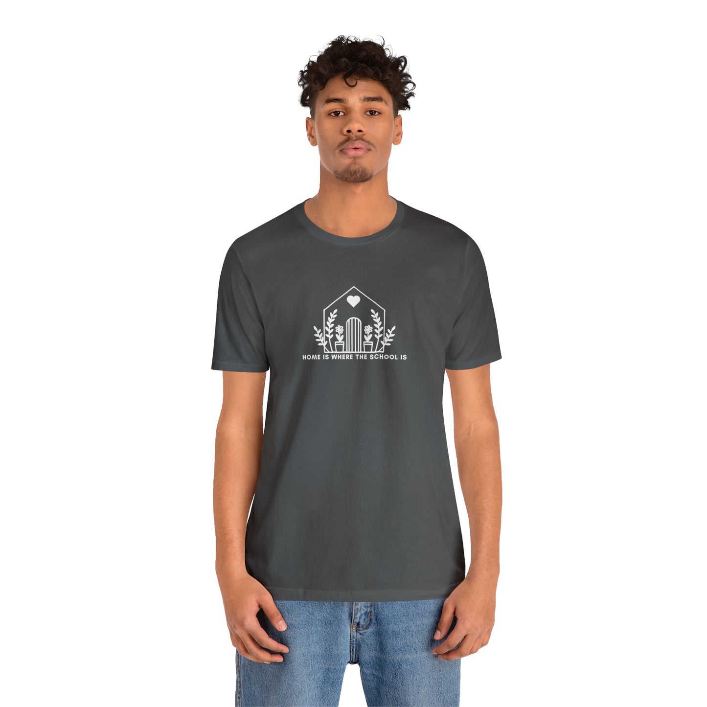 HOME IS WHERE THE SCHOOL IS - Homeschool Mom Christian T-shirts Proverbs 22:6