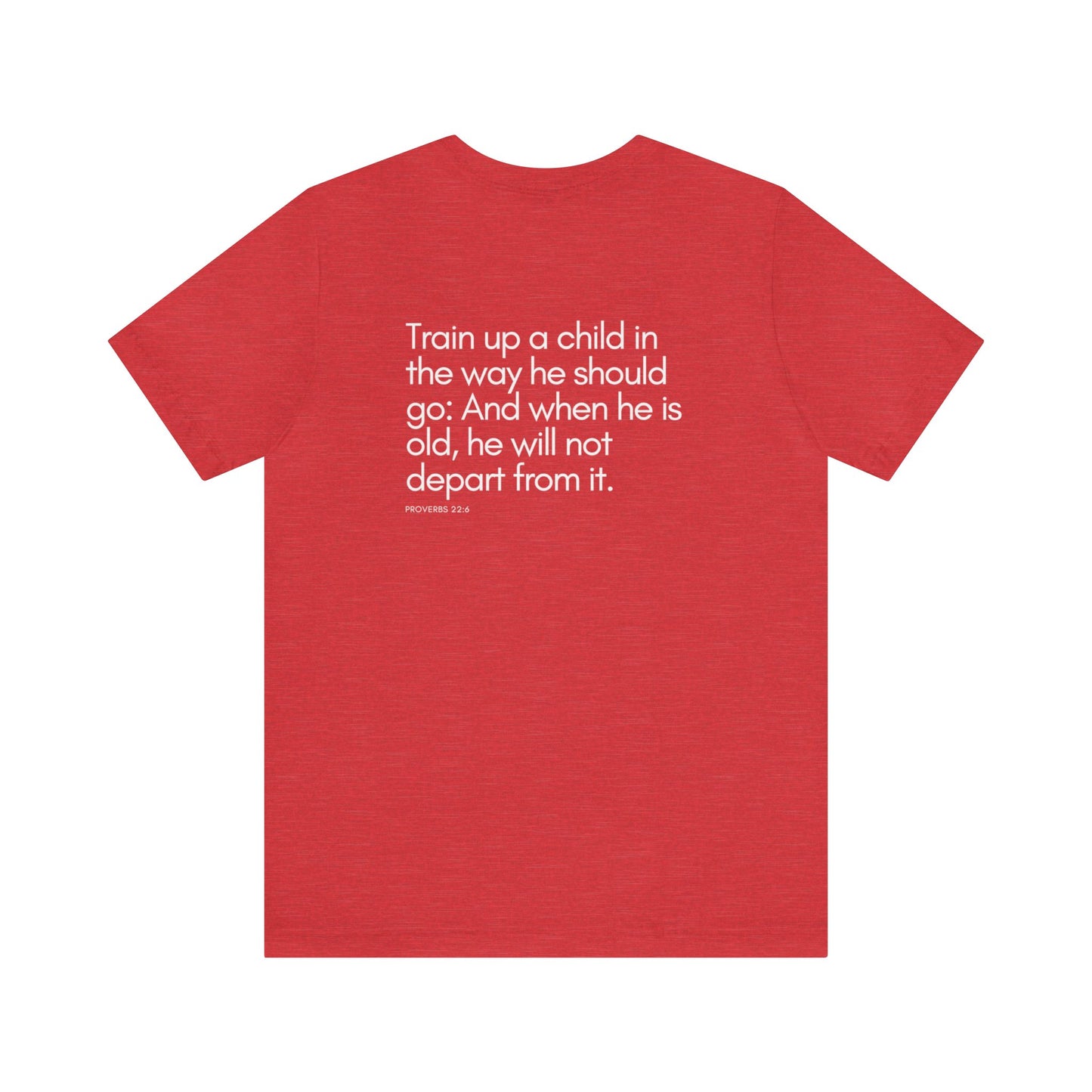 HOME IS WHERE THE SCHOOL IS - Homeschool Mom Christian T-shirts Proverbs 22:6