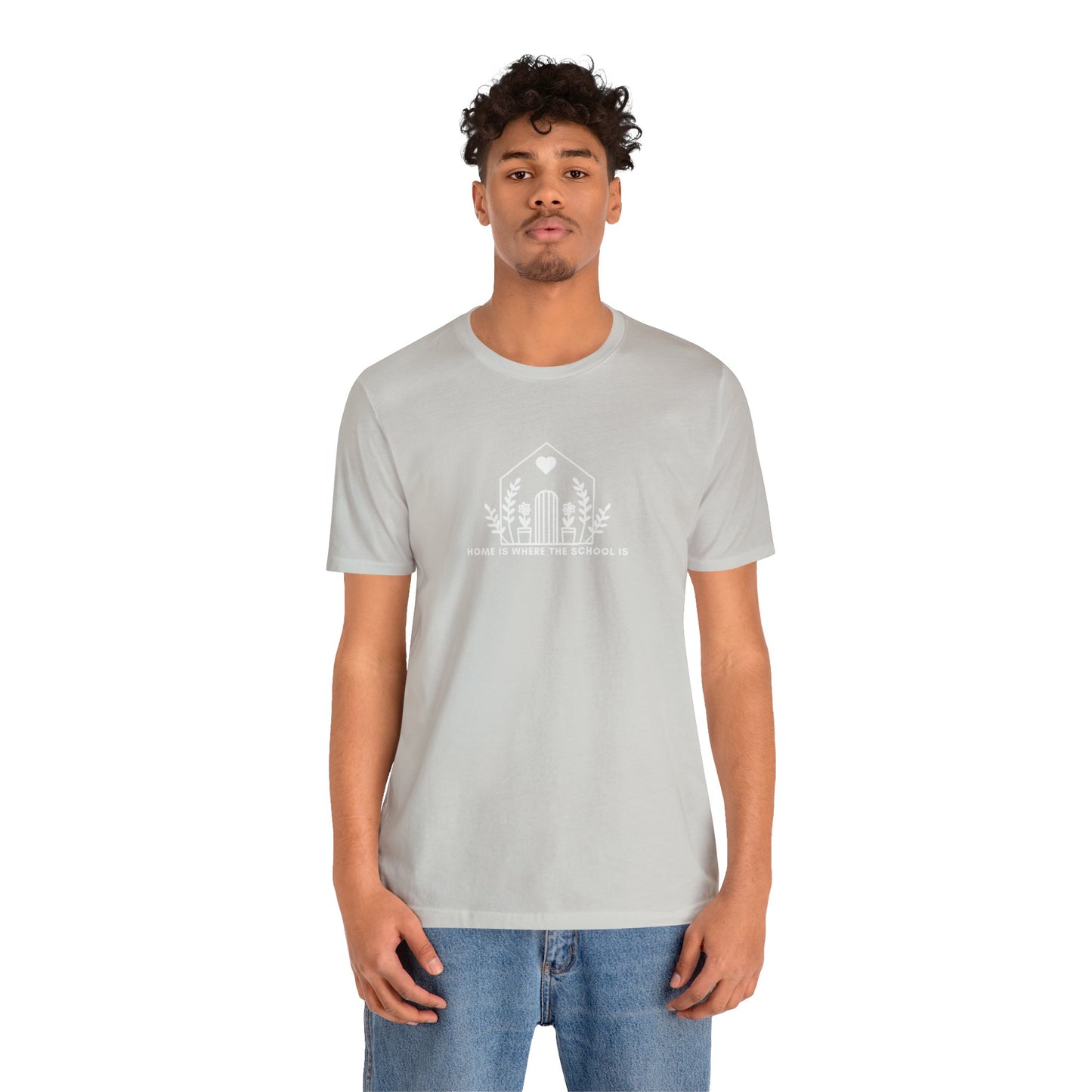 HOME IS WHERE THE SCHOOL IS - Homeschool Mom Christian T-shirts Proverbs 22:6