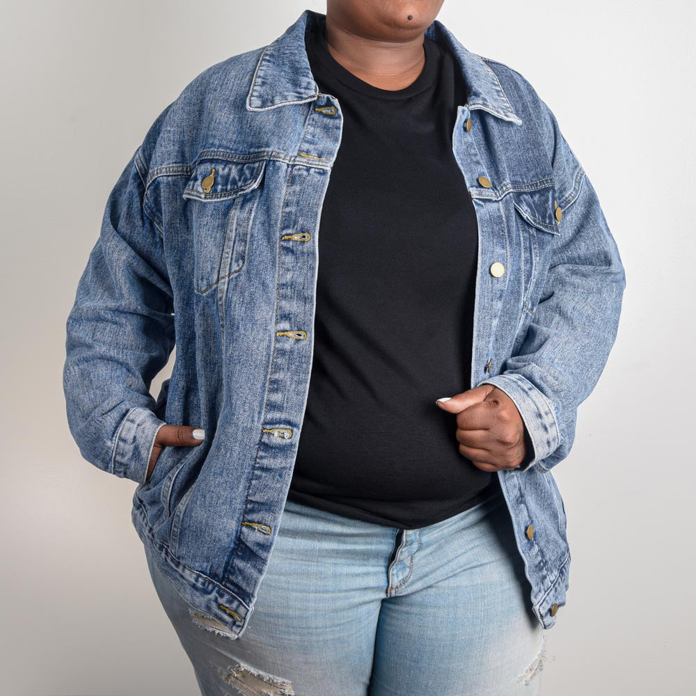 SAVED - Christian Jean Jackets for Women - Birthday Gifts for Christian Women