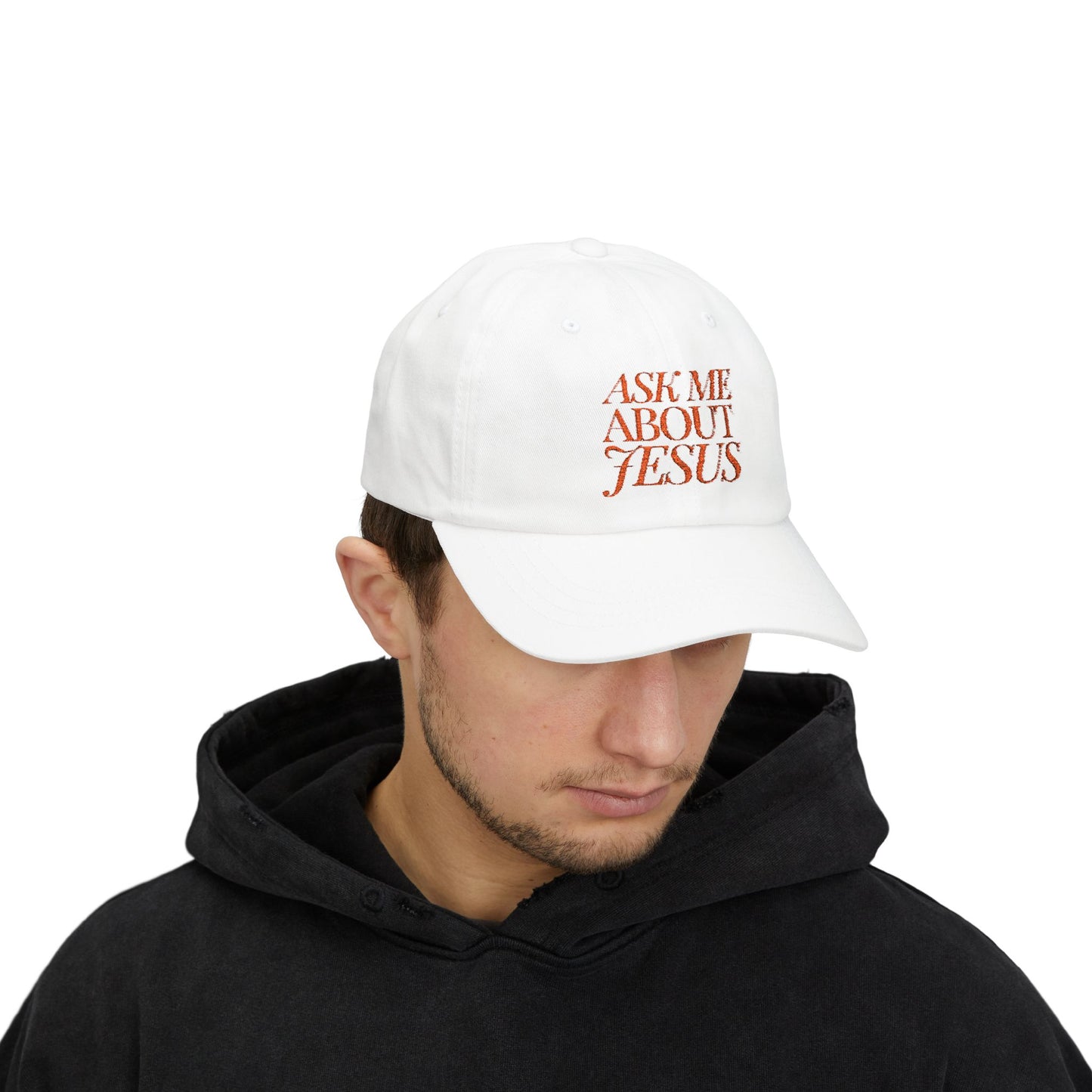 Ask Me About Jesus Classic Dad Cap