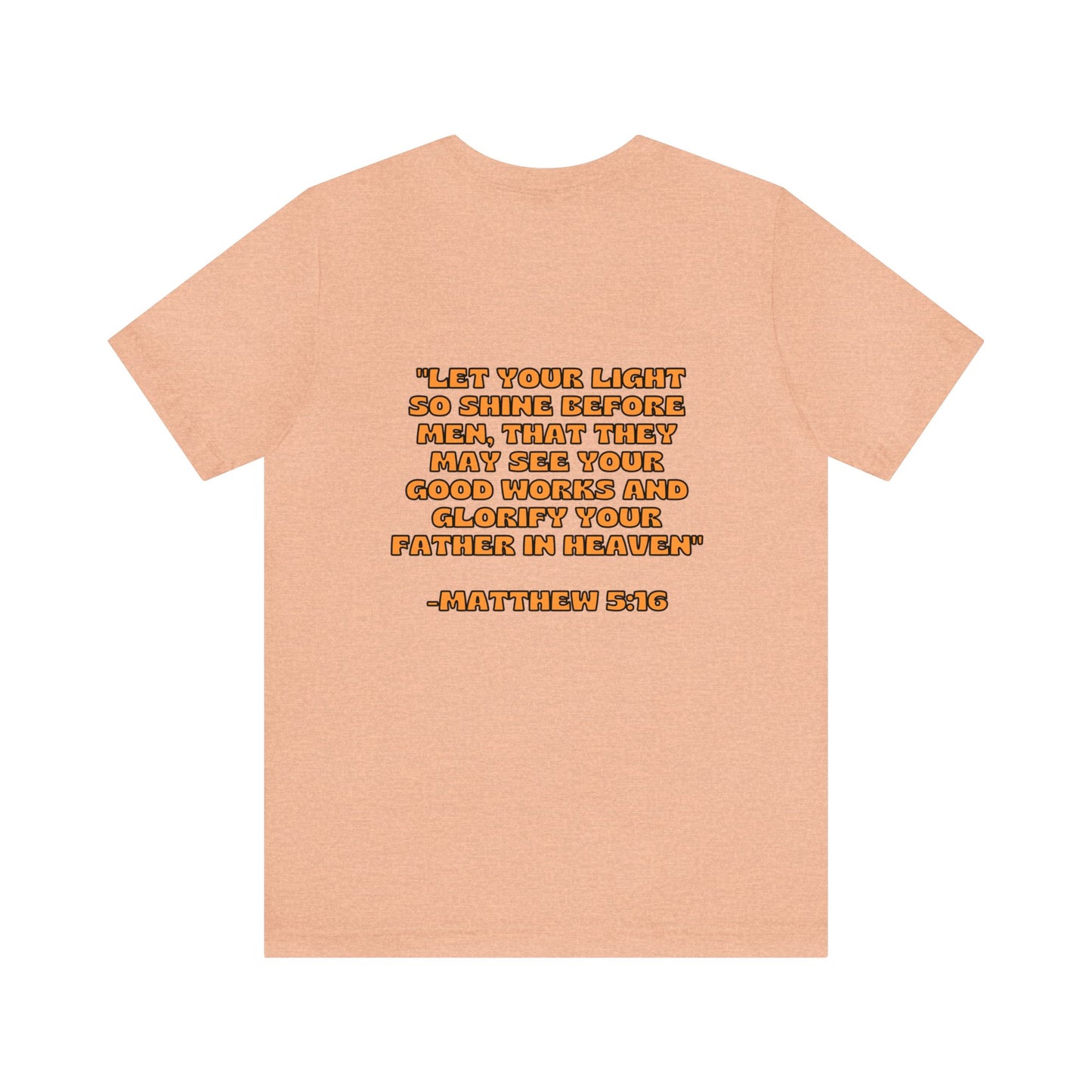 "Let Your Light Shine" Retro Sunny Christian T-Shirt Matthew 5:16 - Christian T-shirts for Girls and Women