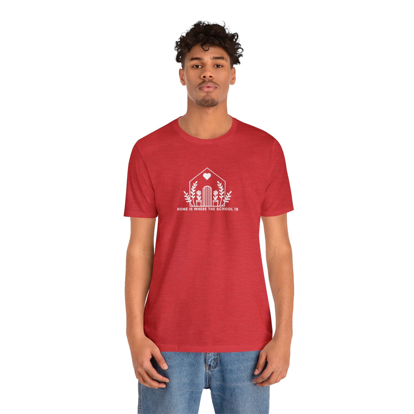 HOME IS WHERE THE SCHOOL IS - Homeschool Mom Christian T-shirts Proverbs 22:6