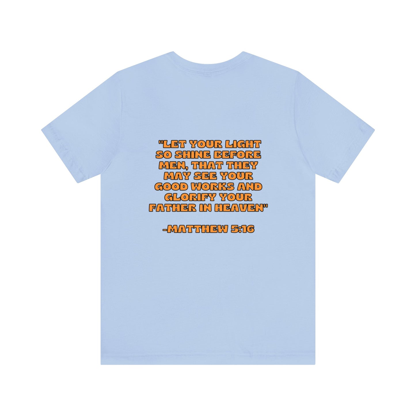 "Let Your Light Shine" Retro Sunny Christian T-Shirt Matthew 5:16 - Christian T-shirts for Girls and Women
