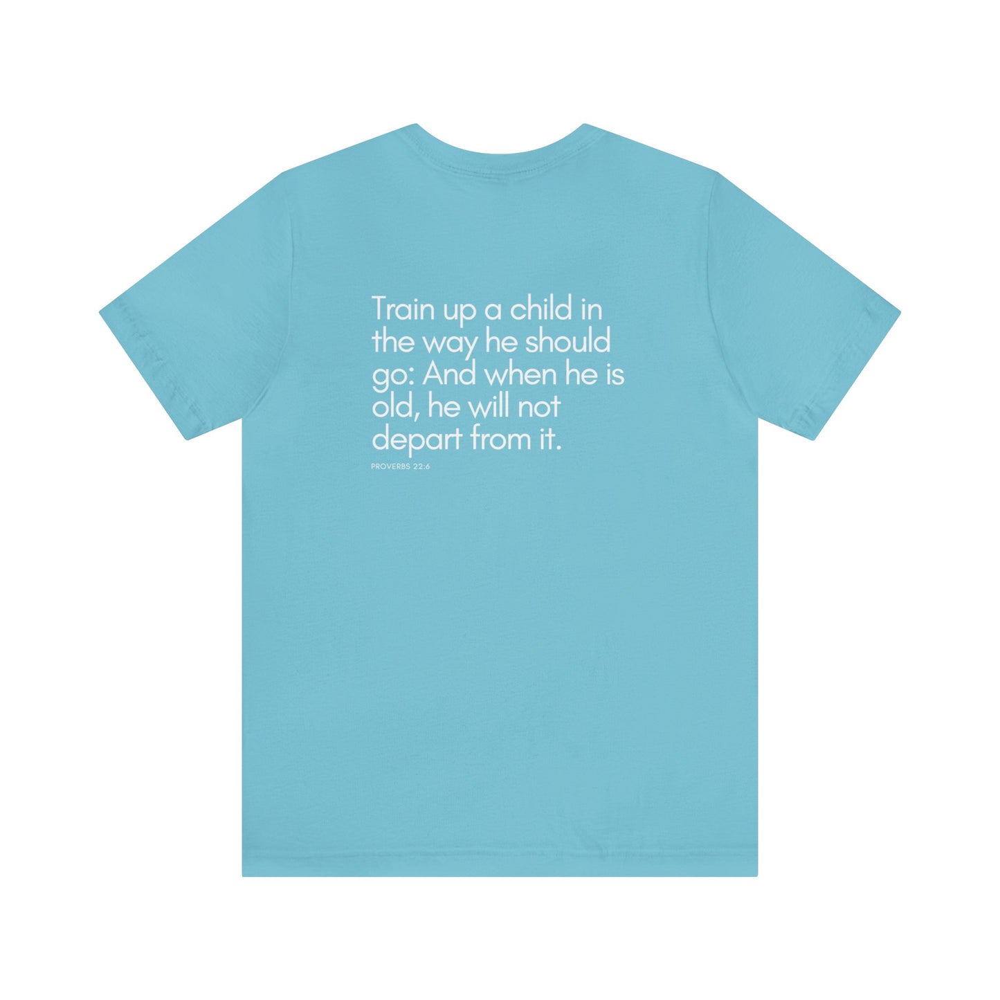 HOME IS WHERE THE SCHOOL IS - Homeschool Mom Christian T-shirts Proverbs 22:6