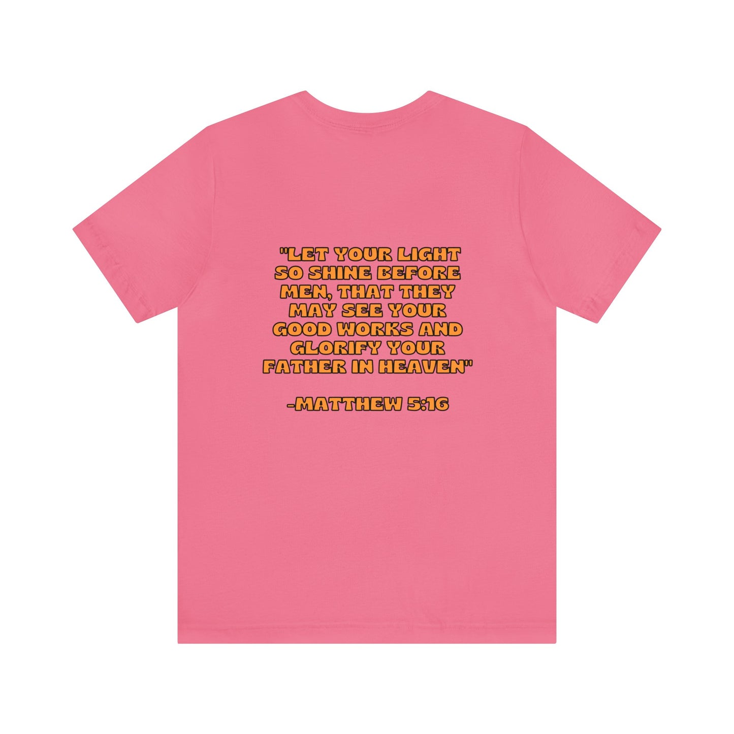"Let Your Light Shine" Retro Sunny Christian T-Shirt Matthew 5:16 - Christian T-shirts for Girls and Women