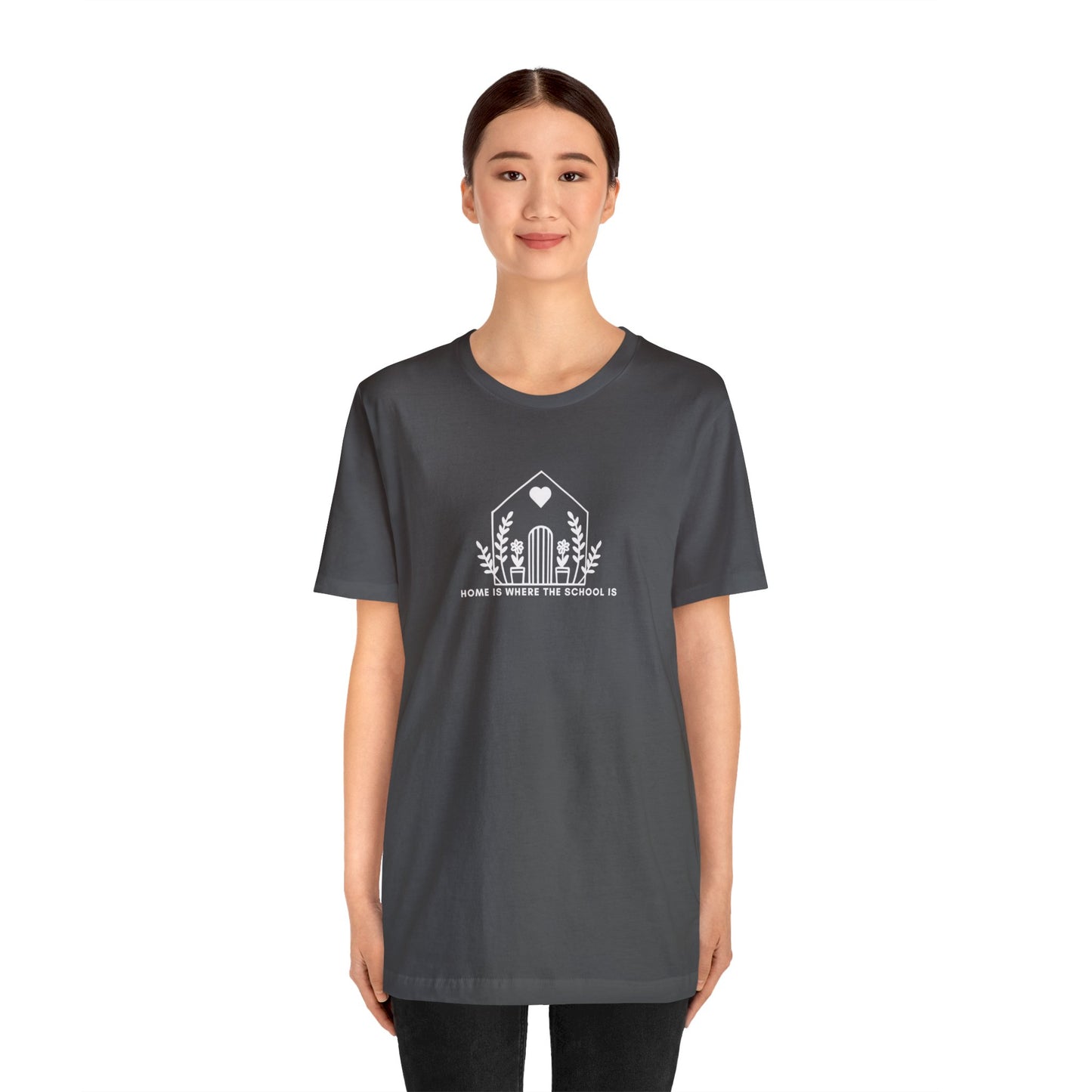 HOME IS WHERE THE SCHOOL IS - Homeschool Mom Christian T-shirts Proverbs 22:6