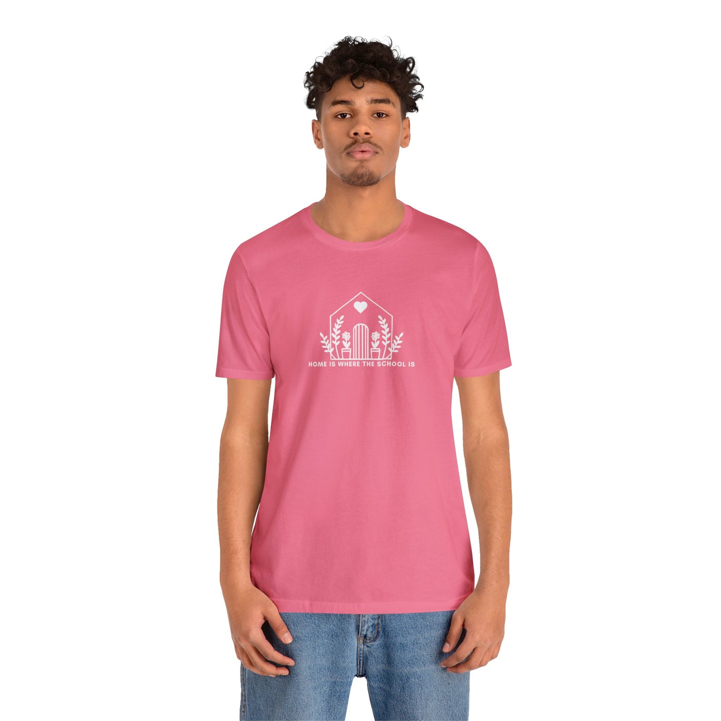 HOME IS WHERE THE SCHOOL IS - Homeschool Mom Christian T-shirts Proverbs 22:6
