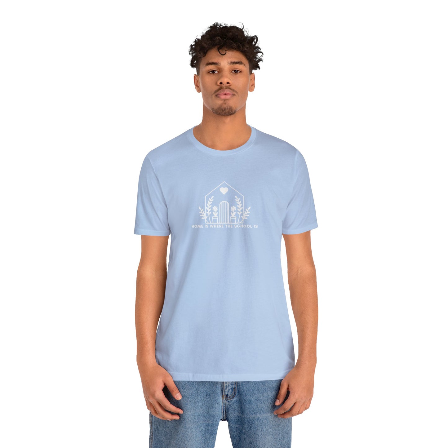 HOME IS WHERE THE SCHOOL IS - Homeschool Mom Christian T-shirts Proverbs 22:6