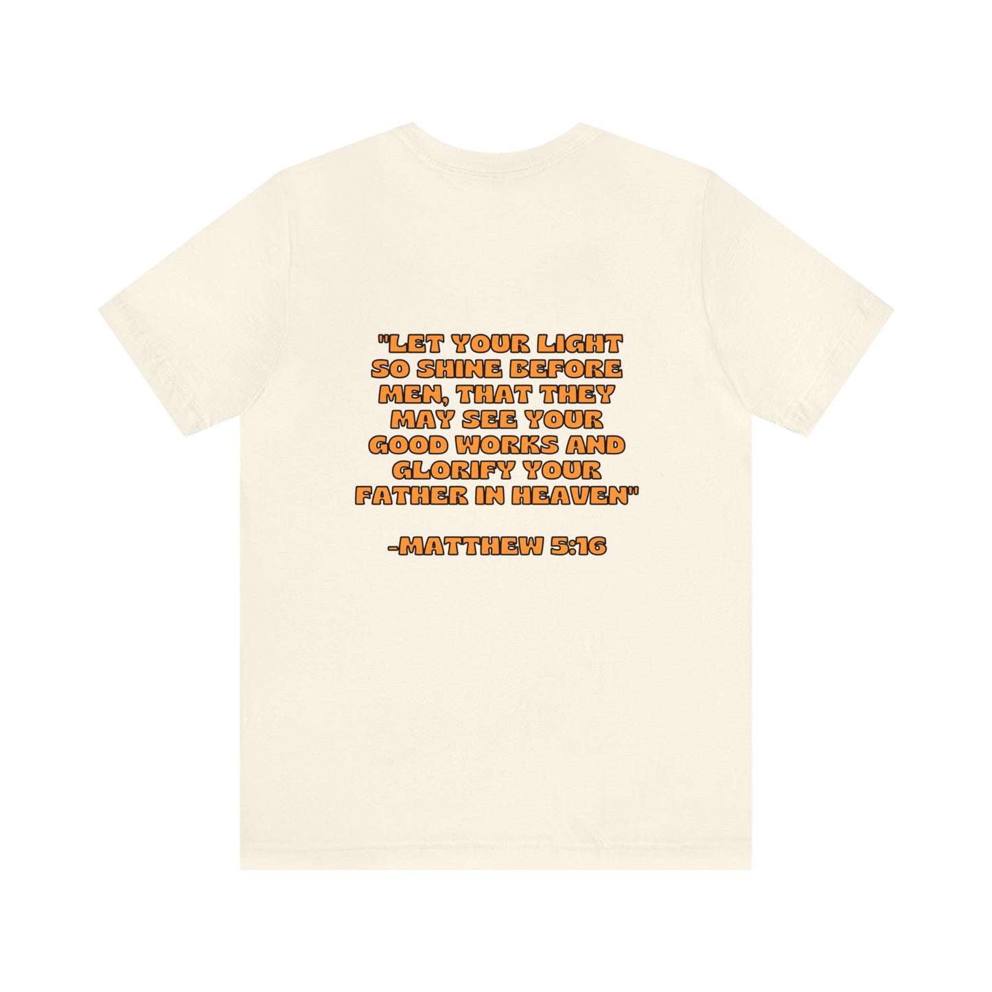 "Let Your Light Shine" Retro Sunny Christian T-Shirt Matthew 5:16 - Christian T-shirts for Girls and Women