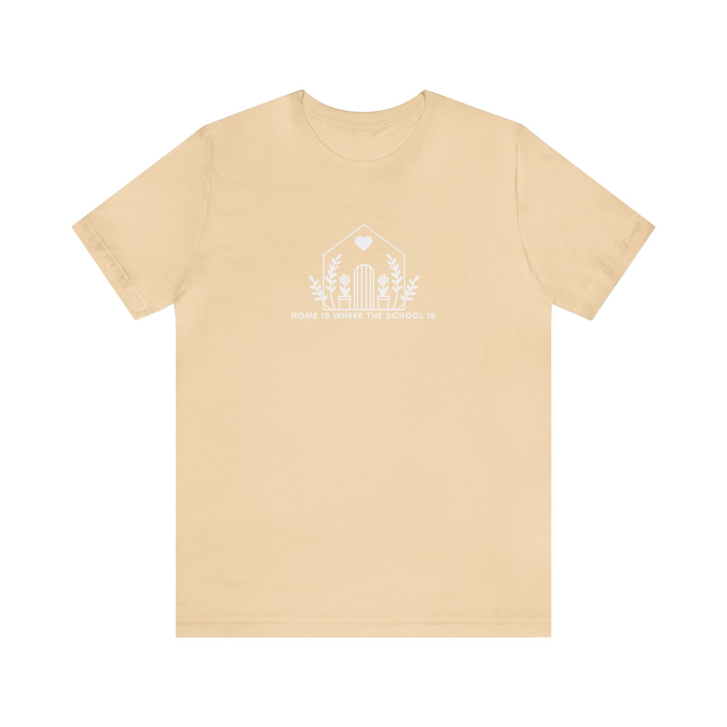 HOME IS WHERE THE SCHOOL IS - Homeschool Mom Christian T-shirts Proverbs 22:6