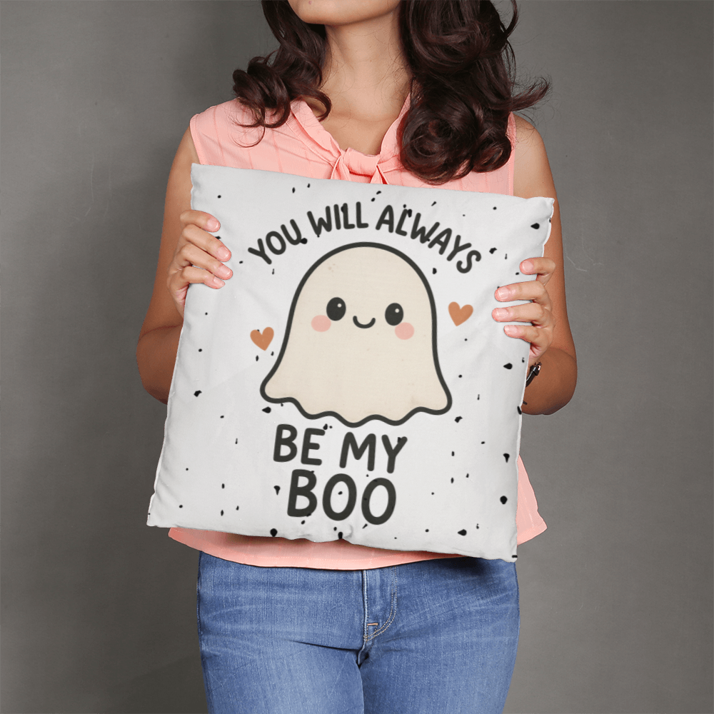 You will always be my boo - cute halloween novelty pillows Spooky Season