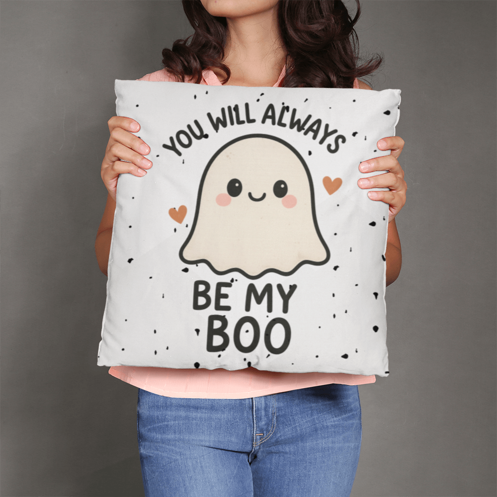 You will always be my boo - cute halloween novelty pillows Spooky Season